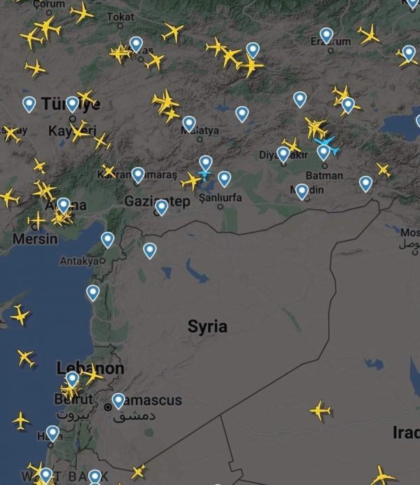 Aid map Turkey vs Syria
